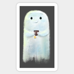 Ghost Sipping Sticker